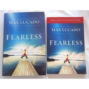 Max Lucado FEARLESS Book HC With Small Group Discussion Guide Soft Cover NEW